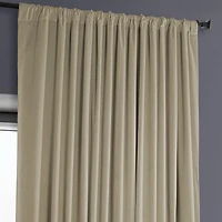 Half Price Drapes Extra Wide Heritage Plush Velvet Room Darkening Curtain