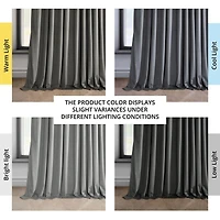 Half Price Drapes Extra Wide Heritage Plush Velvet Room Darkening Curtain
