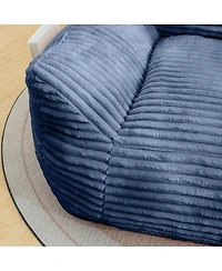 Oversized Bean Bag Chair for Adults with Armrests, Corduroy Sofa Seat Living Room, Bedroom or Dorm-The Pop Home