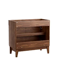 Mid-Century Freestanding Bathroom Cabinet Vanity with Storage