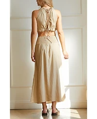 Crescent Women's Halter Skirt Set