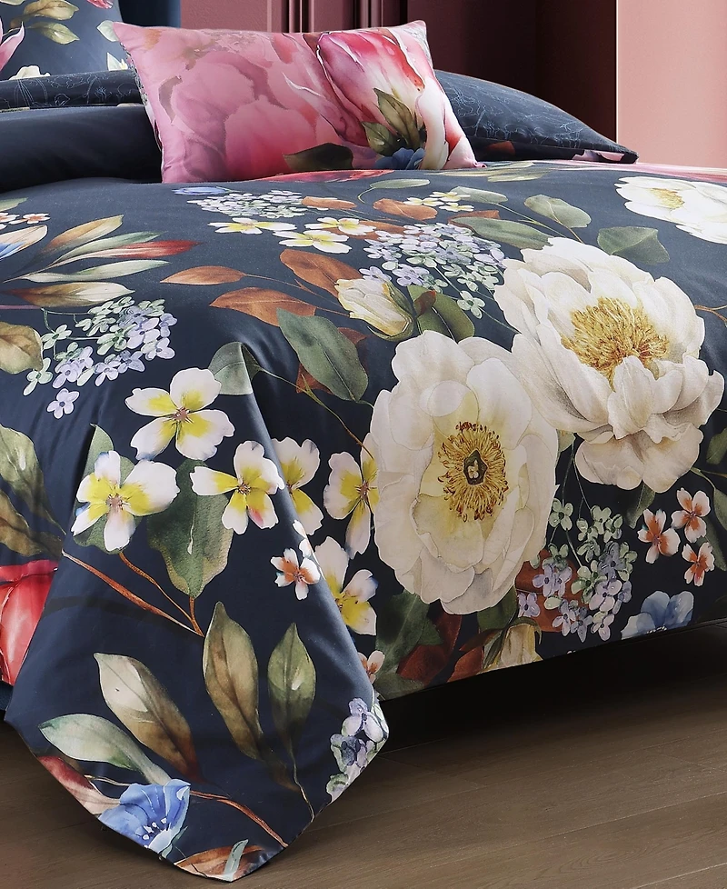 Bebejan Renaissance Bedding 100% Cotton Sateen 5 Piece Queen Size Reversible Comforter Set