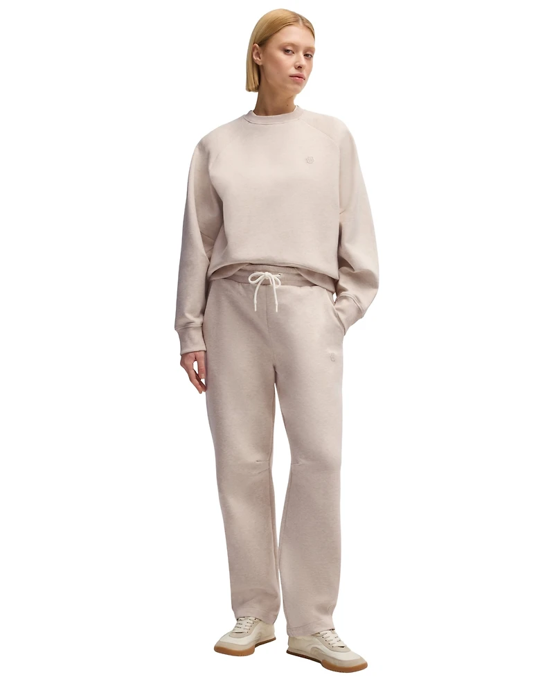 Boss by Hugo Women's Melange Cotton-Blend Sweatshirt