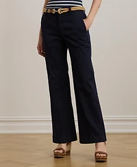 Lauren Ralph Women's Stretch Cotton Chino Flare Pants