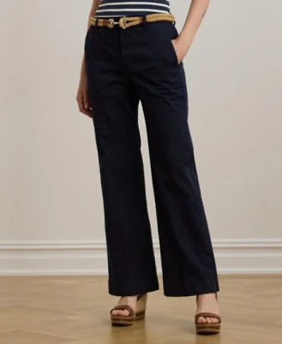 Lauren Ralph Lauren Womens Stretch Cotton Chino Flare Pants