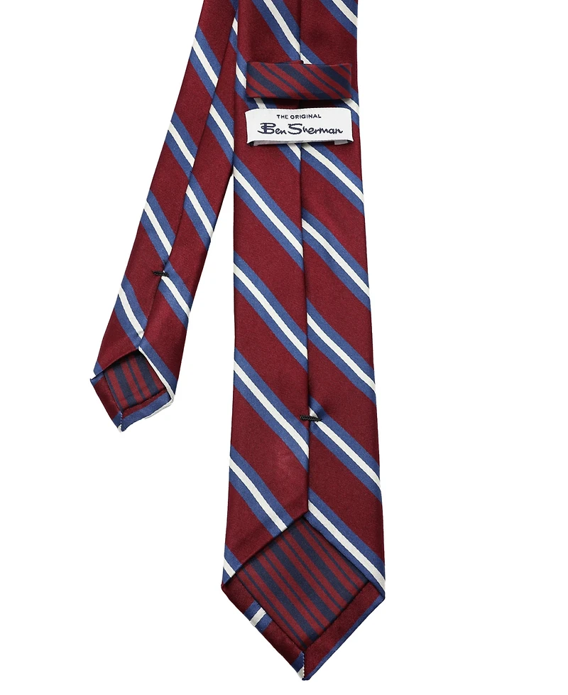 Ben Sherman Men's Stripe Silk Tie