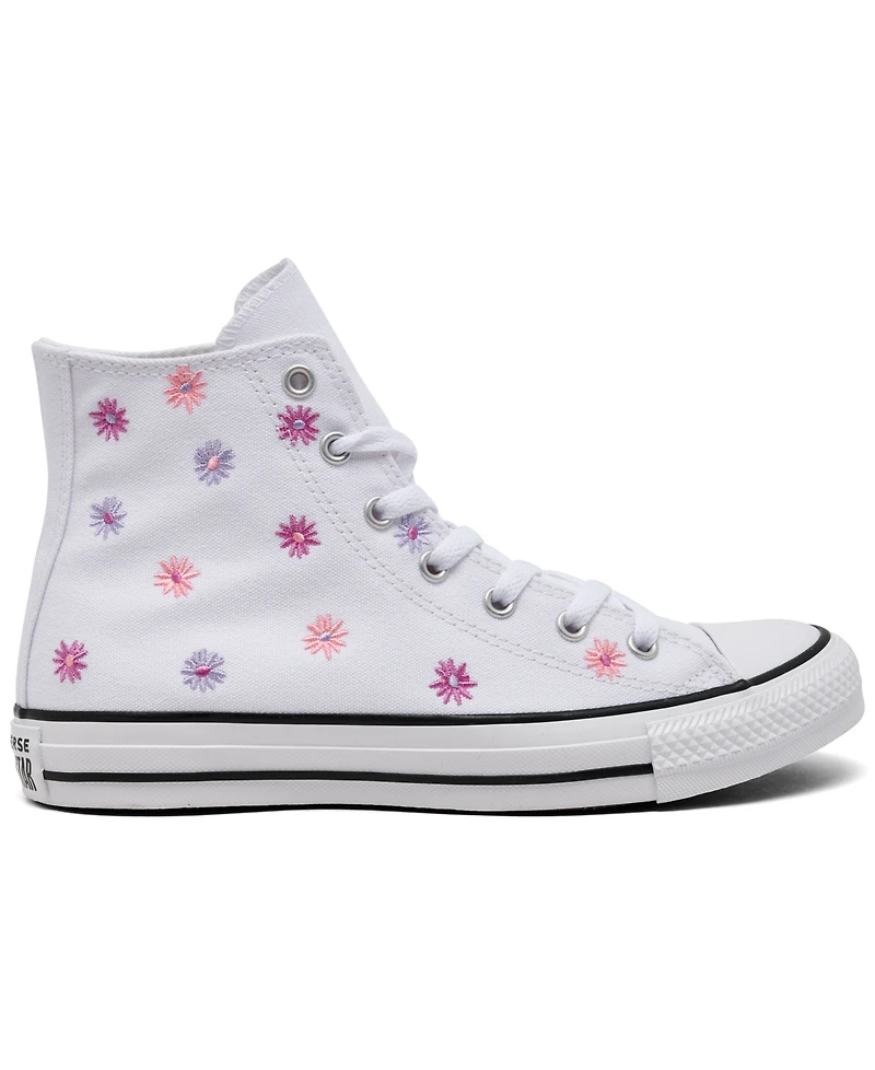 Converse Big Girls Chuck Taylor All Star Florals High Top Casual Sneakers from Finish Line