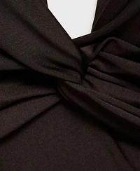 Mango Women's Draped Halter Swimsuit