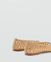 Mango Women's Natural Fiber Ballerinas Shoes