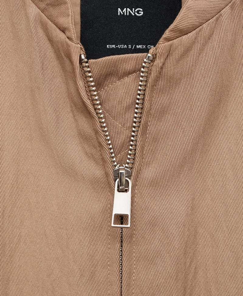 Mango Women's Lyocell Bomber Jacket