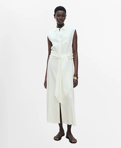 Mango Women's Bow Shirt Dress