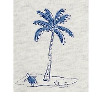 Carter's Toddler Boys Beach-Print T-Shirt & Shorts, 2 Piece Set