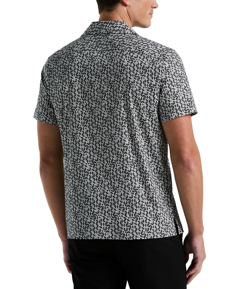 Perry Ellis Men's Geo-Pattern Button-Down Shirt