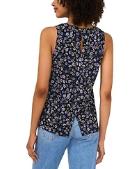 Vince Camuto Women's Printed Keyhole-Back Top