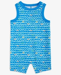Baby Boys Swimming Fish Printed Sunsuit, Exclusively at Macy's