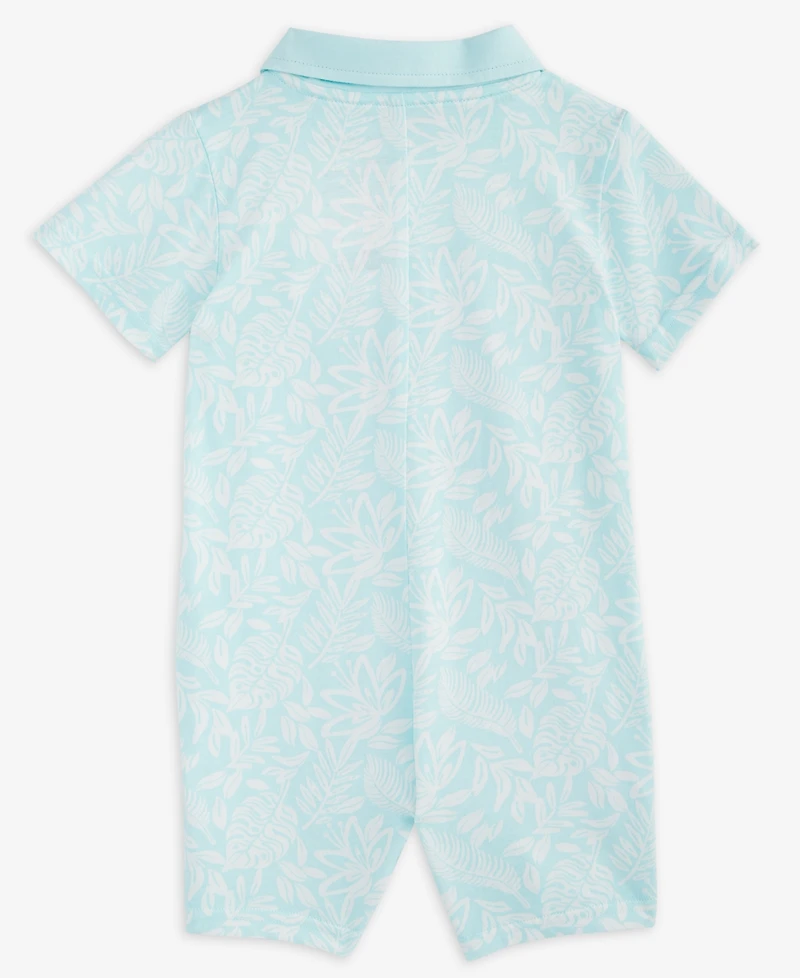 Baby Boys Collared Printed Sunsuit, Exclusively at Macy's
