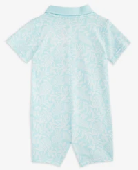 Baby Boys Collared Printed Sunsuit, Exclusively at Macy's