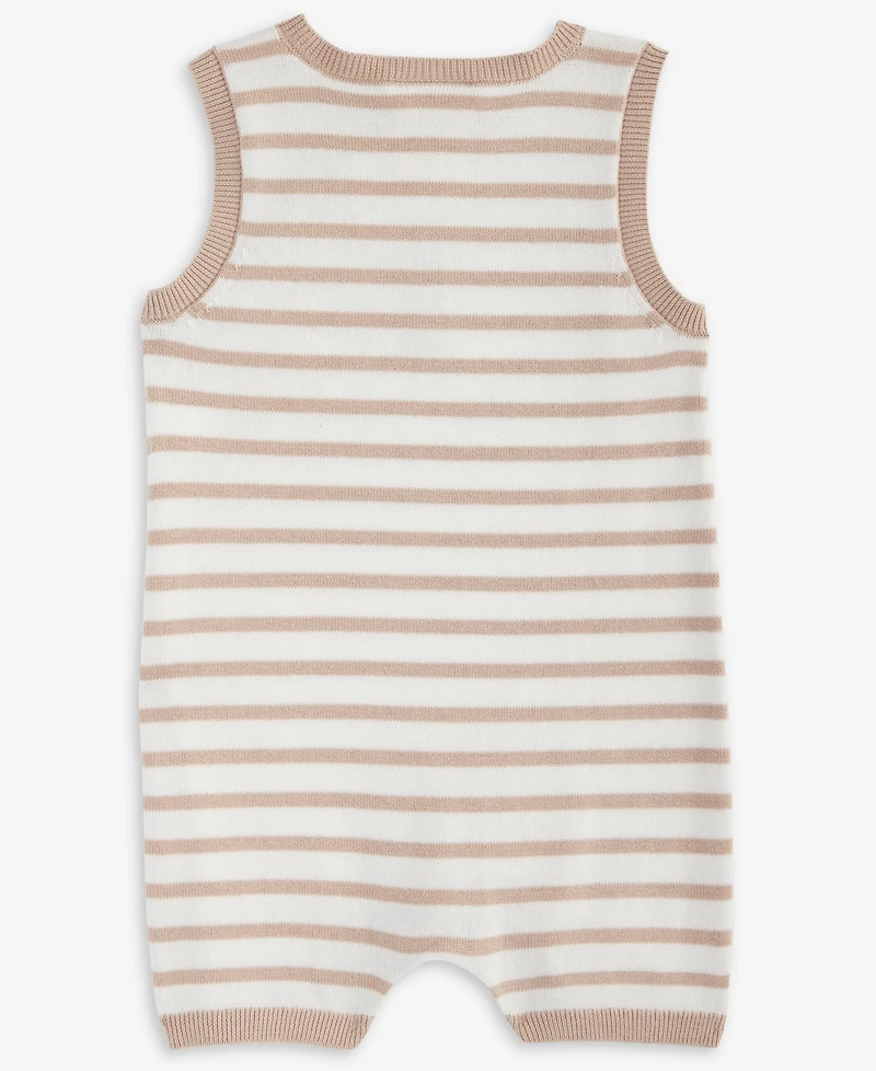 First Impressions Baby Seaside Striped Cotton Romper, Exclusively at Macy's