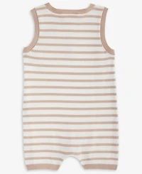 First Impressions Baby Seaside Striped Cotton Romper, Exclusively at Macy's