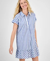 Style & Co Petite Cotton Shirtdress, Exclusively at Macy's