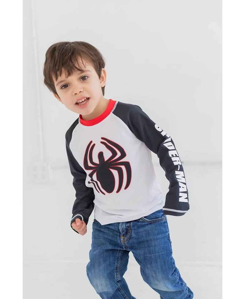 Avengers Toddler Boys Rash Guard Swim Shirt