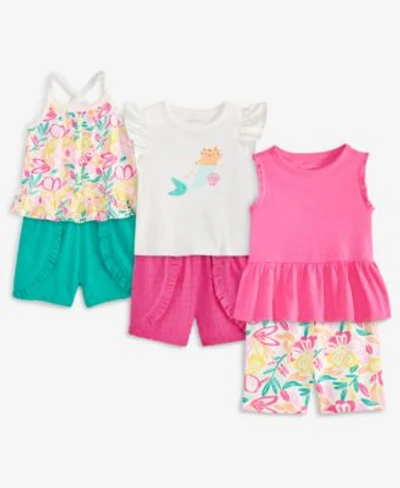 First Impressions Baby Girls Mermaid Kitty Floral Tops Shorts Exclusively At Macys