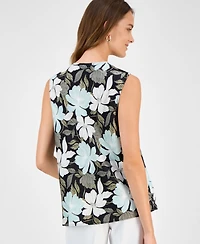 Kasper Women's Cowlneck Sleeveless Top