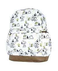 Peanuts Backpack Snoopy and Woodstock All-Over Tossed Print School Book Bag