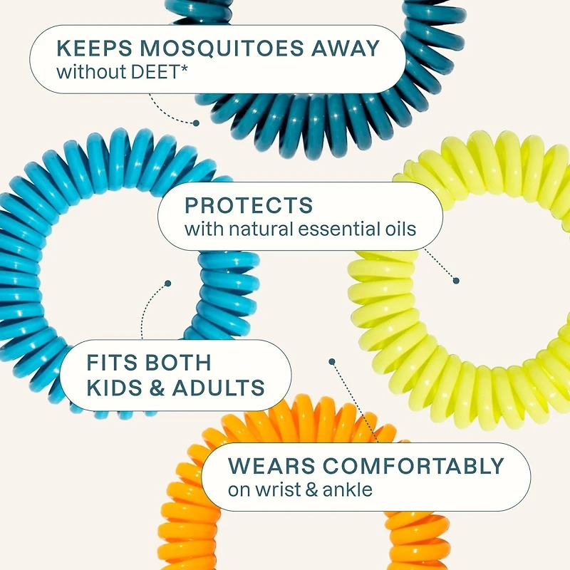 Mosquito Repellent Bands, 50 Pack