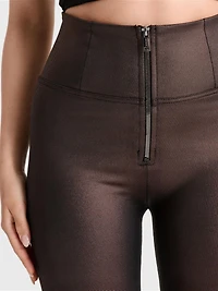 Freddy Women's Metallic High-Rise Sculpting Skinny Pants
