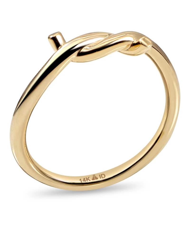 Devata Love Knot Ring in 14K Gold, Size 6, approx. 2.3 grams