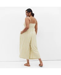 City Chic Plus Lara Stripe Jumpsuit