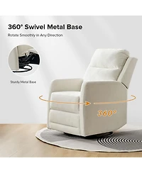 Coral Modern Ergonomic Swivel Rocker Manual Recliner