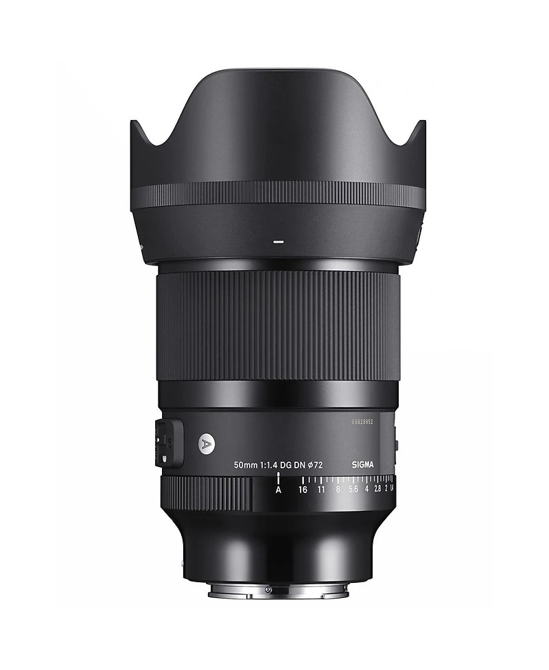 Sigma 50mm f/1.4 Dg Dn Art Lens for Sony E Bundle with 72mm Multi Coated Uv Filter, Microfiber Cleaning Cloth