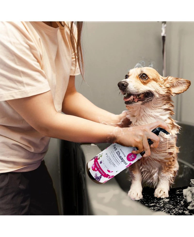 P.t. Supply Co Soothing Pet Shampoo for Dogs & Puppies – Cherry Vanilla Scent, Aloe & Vitamin E, Gentle & Moisturizing Formula