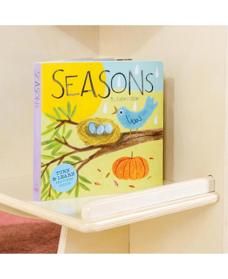 Guidecraft EdQ Reading Tree - Natural: Wooden Standing Bookshelf for Kids', Book Rack Toys and School Supplies Homeschool