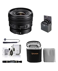 Sony E 10-20mm f/4 Pz G Lens for Sony E, Bundle with 62mm Filter Kit, Slinger Soft Lens Case, Lens Cleaner, Cleaning Kit, Lens Cap Tether