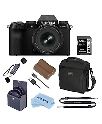 Fujifilm X-S20 Mirrorless Camera with Xf 16-50mm f/2.8-4.8 R Lm Wr Lens, Black, Bundle with 128GB Memory Card and Li-Ion Battery, 58mm Filter Kit and