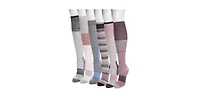Muk Luks Women's 6 Pair Pack Compression Socks