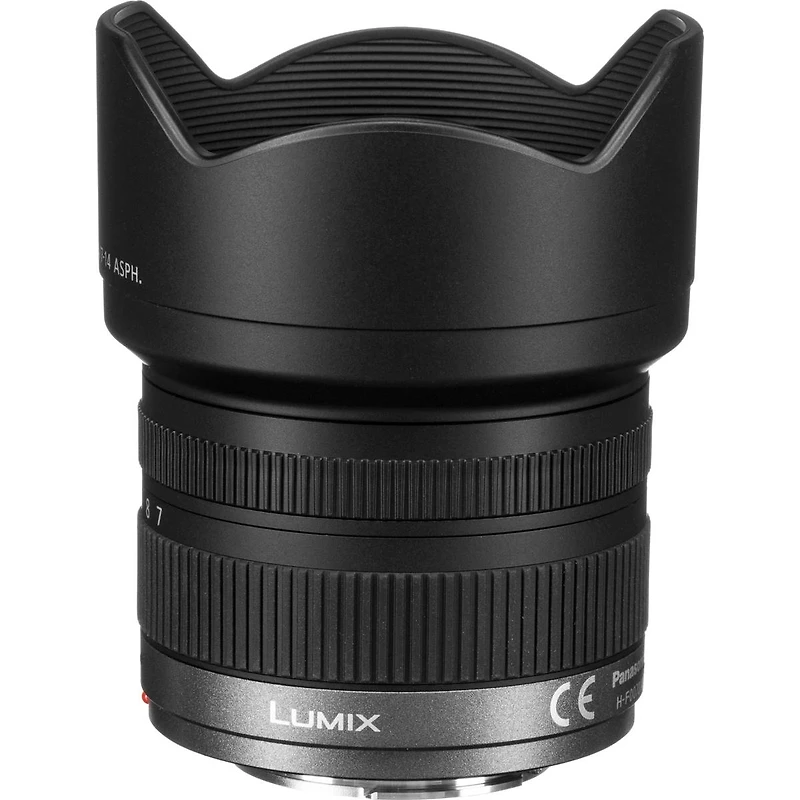 Panasonic Lumix G Vario 7-14mm f/4 Aspherical Lens for Micro Four Thirds, Bundle with Lens Wrap, Flex Lens Shade, Cleaning Kit, Lens Cap Tether, Lens