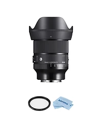 Sigma 24mm f/1.4 Dg Dn Art Lens for Sony E Bundle with 72mm Multi Coated Uv Filter, Microfiber Cleaning Cloth