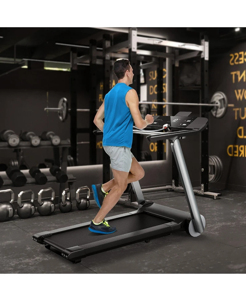 Italian Designed Folding Treadmill with Heart Rate Belt and Fatigue Button