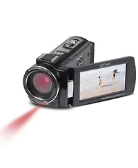 Minolta MN2K10NV 2K Ultra Hd Camcorder with 3" Touchscreen and Infrared Night Vision, Black