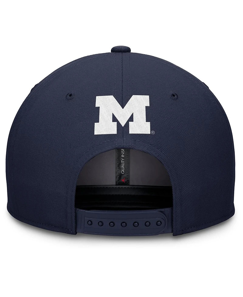 Jordan Men's Navy Michigan Wolverines Athletics Pro Adjustable Hat