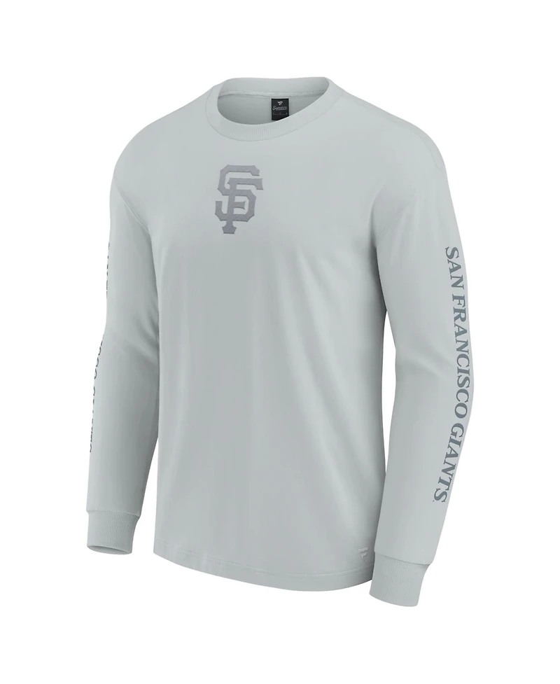 Fanatics Men's Gray San Francisco Giants Elements Strive Long Sleeve T-Shirt