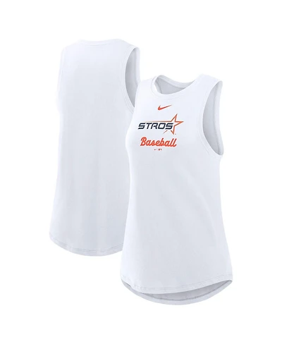 Nike Women's White Houston Astros 2025 City Connect Tri-Code High Neck Performance Tank Top