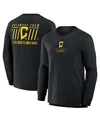 Fanatics Men's Black Columbus Crew Lob Attempt Stadium Slub Long Sleeve T-Shirt