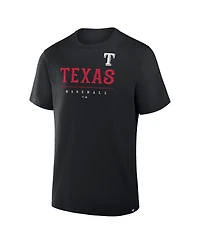 Fanatics Men's Black Texas Rangers Color Pop Legacy Clubhouse T-Shirt