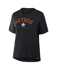 Fanatics Women's Black Houston Astros Relaxed fit Legacy T-Shirt