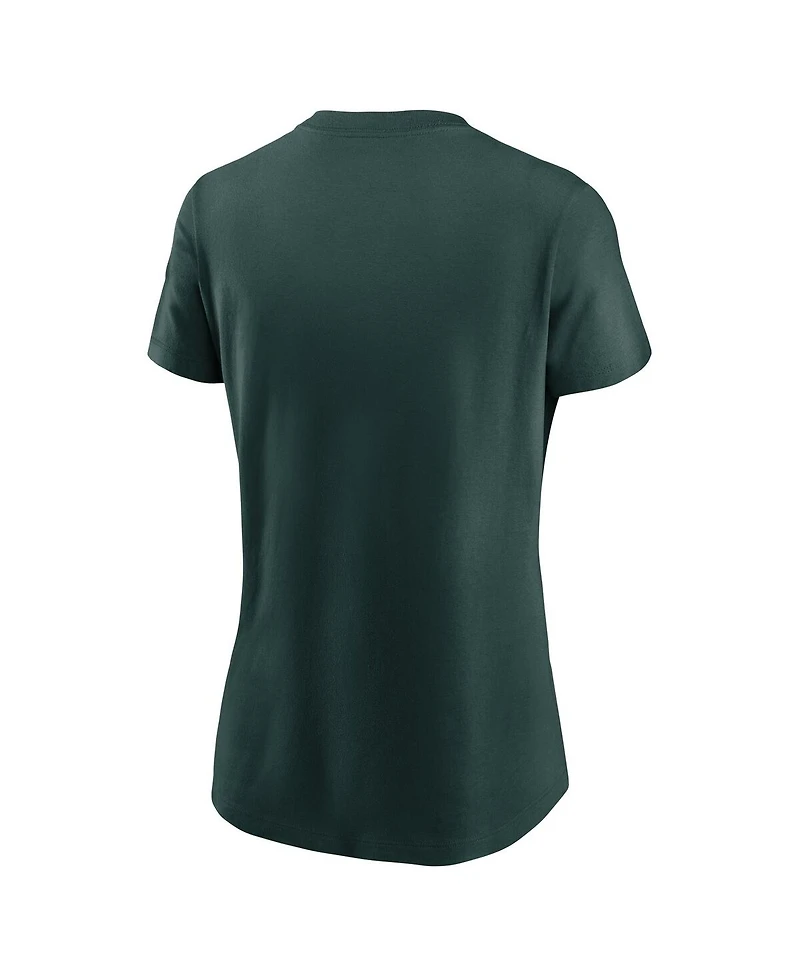 Nike Women's Green Michigan State Spartans Local Script T-Shirt